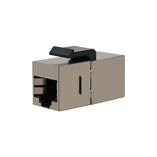 Cat6 chráněna 180 stupňů RJ45 Ženský klíčový jack inline spojka